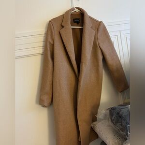 New Tan Longline Coat camel color small new